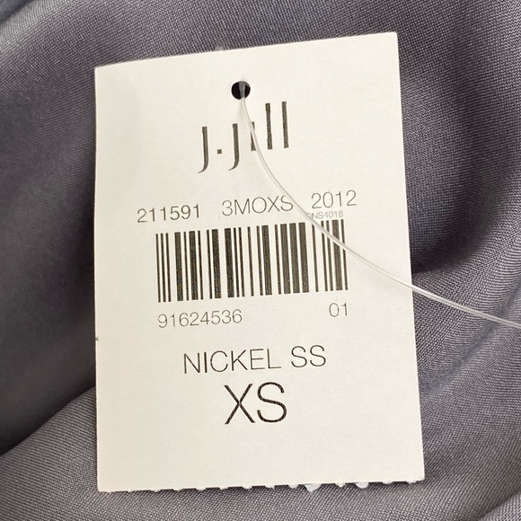 J Jill Velvet Open Jacket Blazer Kimono Nickel Blue Long Sleeve XS NWT - Picture 10 of 12